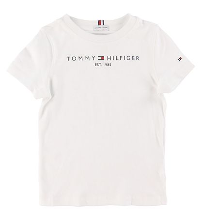 Tommy Hilfiger Stuttermabolur - Essential - Organic - Hvítur