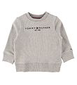 Tommy Hilfiger Peysa - Essential - Organic - Grátóna