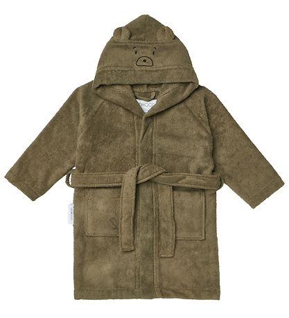 Liewood Hooded Towel - Lily - Mr Bear Khaki