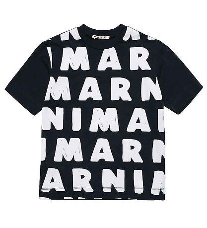 Marni T-Shirt - Sortieren m. AOP-Logo