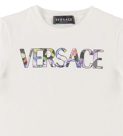 Versace T-shirt - White w. Multicolour