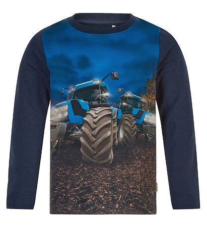 Minymo Pyjama Set - Navy Night w. Tractor