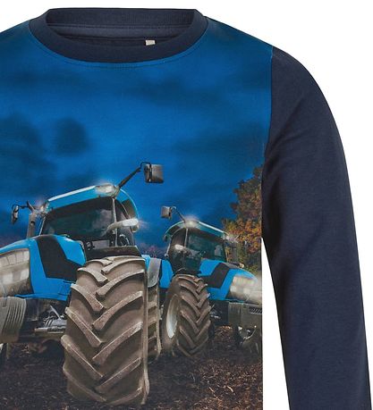 Minymo Pyjama Set - Navy Night w. Tractor