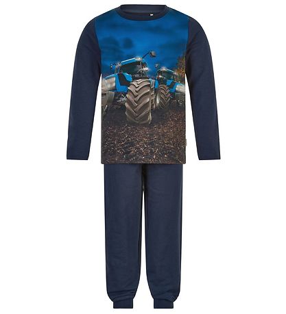 Minymo Pyjama Set - Navy Night w. Tractor