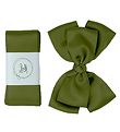 By Stær Taufband m. Schleife - Satin - Doppelt Bow - Moos