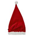 Minymo Weihnachtsmütze - Velours - Pixie - Chili Red m. Quaste