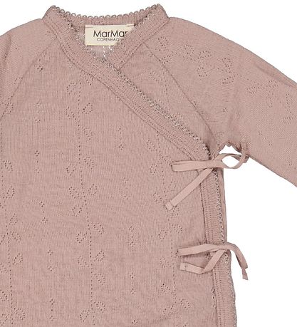 MarMar Wrap Wrap Jumpsuit - Wool - Pointelle - Rula - Burnt Pink