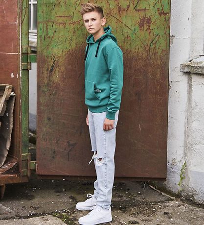 Hound Jeans - Weit mit Löchern - Light Denim