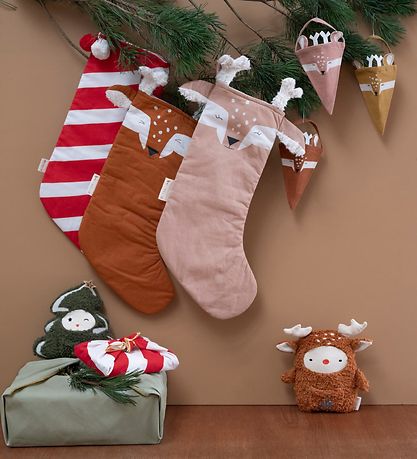 Fabelab Christmas Stocking Sock - 50 x 30 cm - Deer - Cinnamon