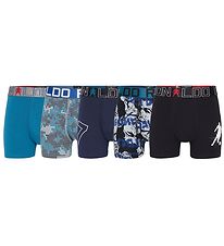 Ronaldo Boxers - 5-Pack - Navy/Grey Melange/Petrol w. Pattern
