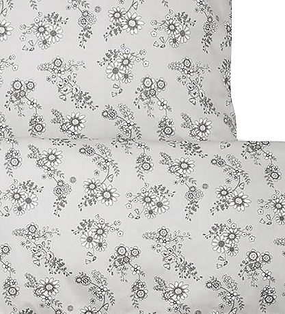 Smallstuff Bedding - Baby - Flower Garden - Grey