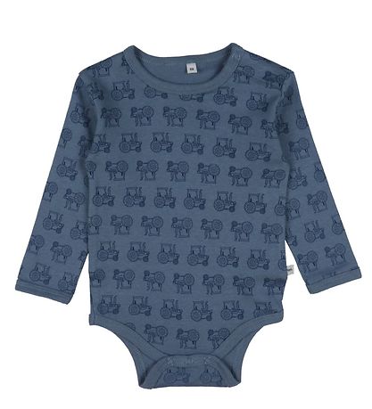 Pippi Baby Bodys L/æ - 4er-Pack - Blue Mirage
