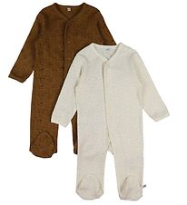 Pippi Baby Nightsuits M/f - 2-Pack - Tinsel