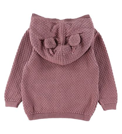 Fixoni Cardigan - Knitted - Grape Shake w. Ears