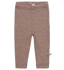 Smallstuff Leggings - Wool - Rib - Soft Powder
