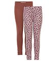 Minymo Leggings - 2 Pakki - Violet Ice