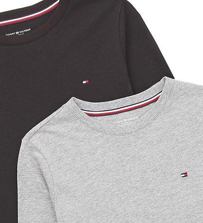 Tommy Hilfiger Blouse - 2-pack - Medium+ Grey Heather/Black