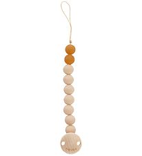 Hevea Pacifier Clip - Natural Rubber - Sandy Powder Rose