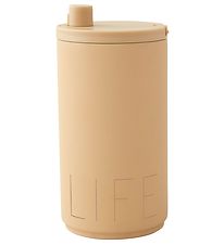 Design Letters Thermo Beker - Travel - 350 ml - Beige