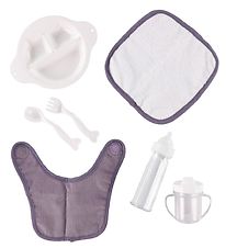 MaMaMeMo Dúkku matastell I Taska - 8 Partar - Flauel - Lavender