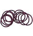 Little Wonders Hårstrikker - Rosa - 10-Pack - Dark Purple Glitte