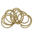 Little Wonders Elastic Hair Bands - Pink - 10-Pack - Gold Glitte