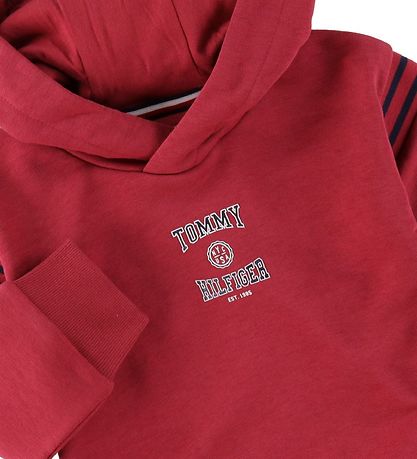 Tommy Hilfiger Kapuzenpullover - Varsity - Cranberry Crush