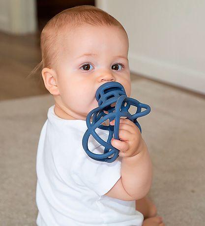 Tiny Tot Teething Toy - Silicone - Smokey Blue
