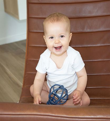 Tiny Tot Teething Toy - Silicone - Smokey Blue