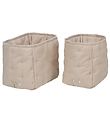 MarMar Diaper storage Fabric box - 25x17/20x15 cm - Grey Sand