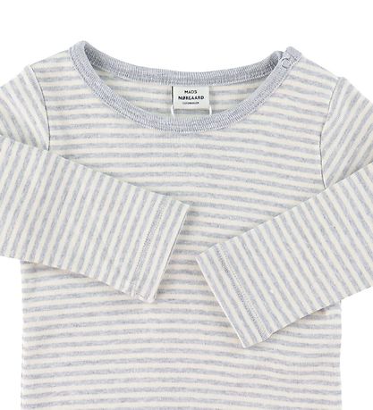 Mads Nørgaard Pullover - Tobinino - Off White Graumeliert