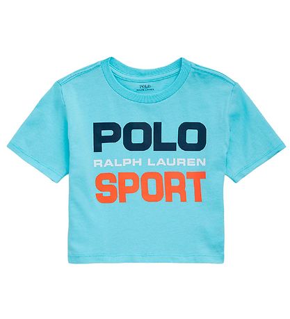 Polo Ralph Lauren 티셔츠 - 크롭 - 폴로셔츠 스포츠 - 라이트 블루 포함 Pr
