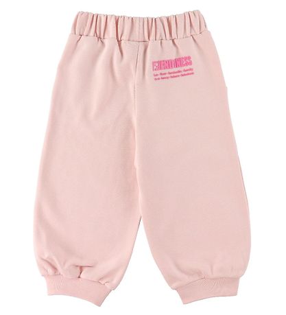 Fendi Joggingbuxur - Bleikt M. Texti