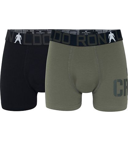 CR7 Boxers - 2-Pack - Bamboo - Black/Army