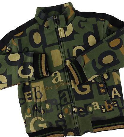 Dolce & Gabbana Cardigan - Reborn To Live - Army Green w. Print