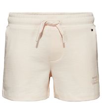 Tommy Hilfiger Sweat Shorts - Natural Dye Script - Ancient White