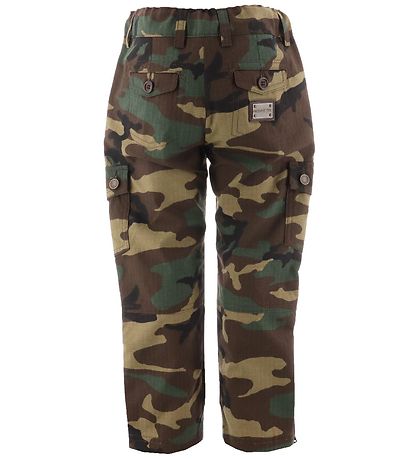 Dolce & Gabbana Trousers - Reborn To Live - Army Green Camouflag