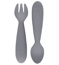 EzPz Barnbestick - 2-Pack - Silikon - Grå