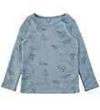 Soft Gallery Tröja - SGBaby Bella - Paper Plane - Dusty Blue
