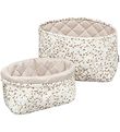 Cam Cam Storage Basket - 2-Pack - 22x15/24x17 cm - Quilted - Lie