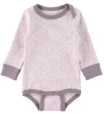 Katvig Romper l/s - Paars m. Appels