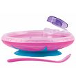Nuby Varmeskål w. Spoon - Pink
