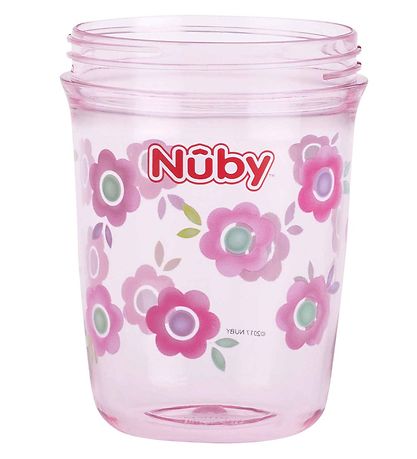 Nuby Drinkbeker m. Handvat - 240ml - Roze m. Print