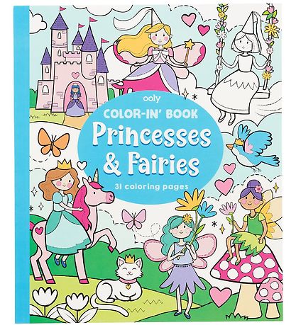 Ooly Colouring Book - 31 pages - Princesses & Fairies