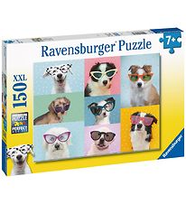 Ravensburger Púsluspil - 150 Kubbar - Fyndnir hundar