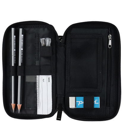 Jeva Pencil Case w. Content - Twozip - Incognito