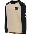 Hummel Collegegenser - hmlJon - Beige/Svart