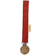 Filibabba Pacifier Clip w. Velcro - Baked Apple