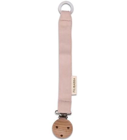 Filibabba Pacifier Clip - Blush