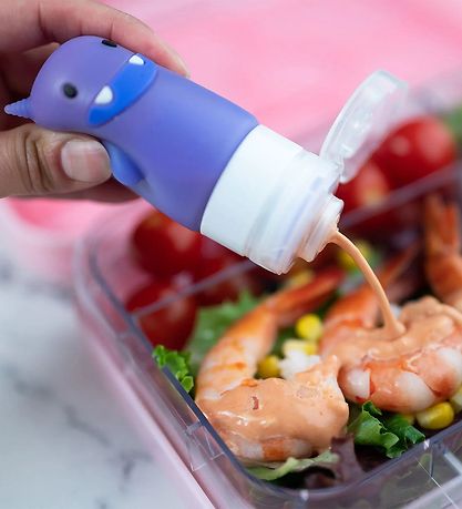 Yumbox dressingarflöskur - 3 Pakki - Sílikon - Fyndið Monsters